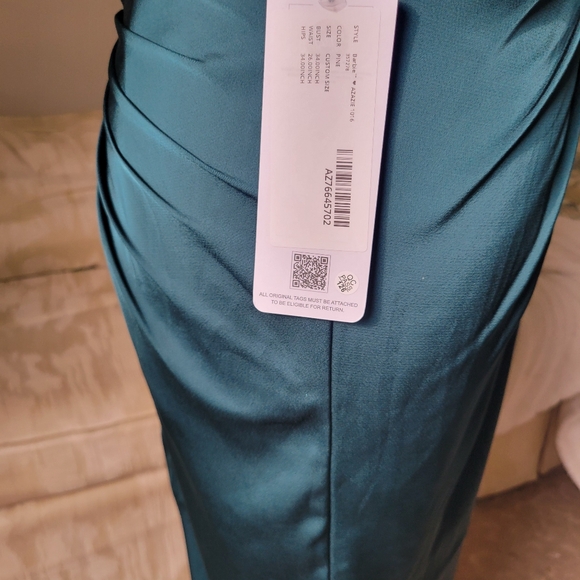 Azazie Formal dress, Pine NWT - Picture 2 of 9